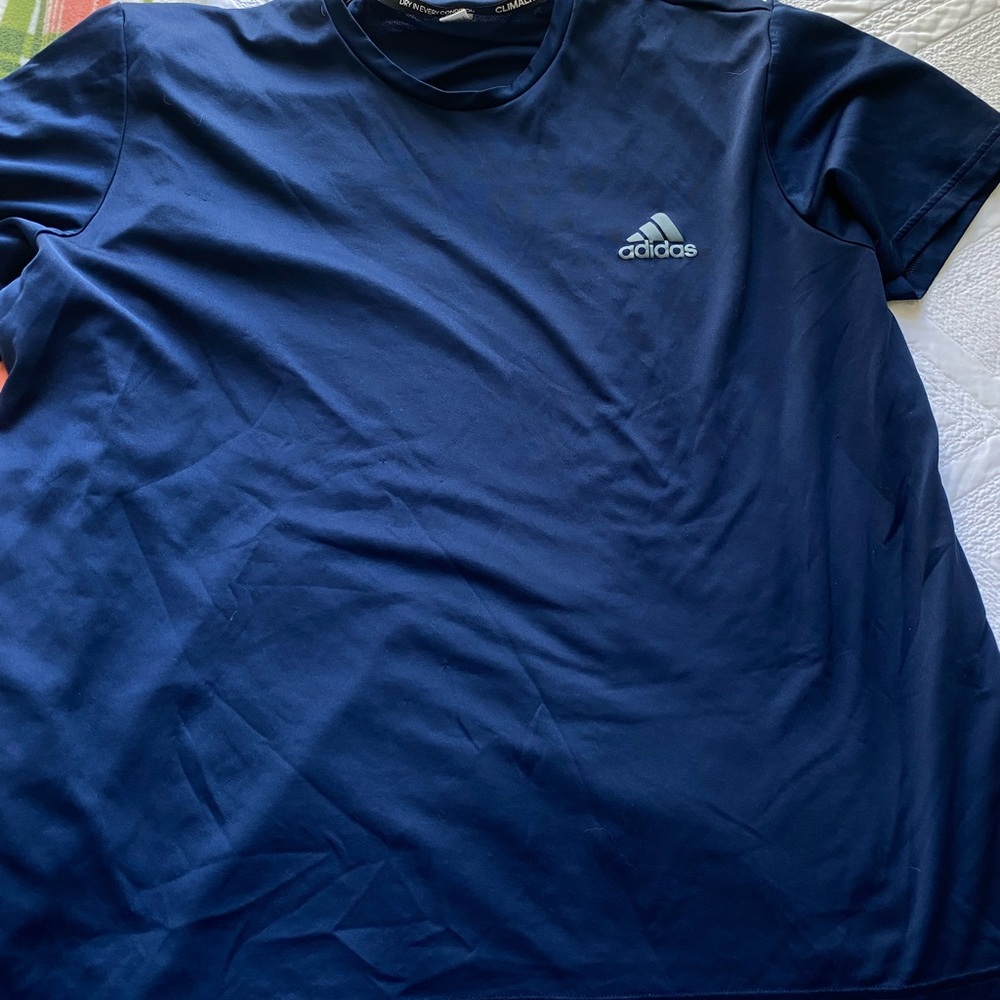 Navy adidas tshirt